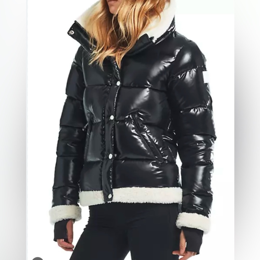 SAM. Gigi shearling-Trimmed Shell Puffer Jacket